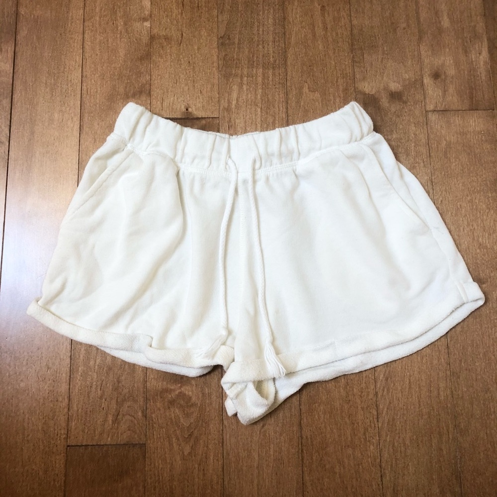 Comfy White Lounge Shorts